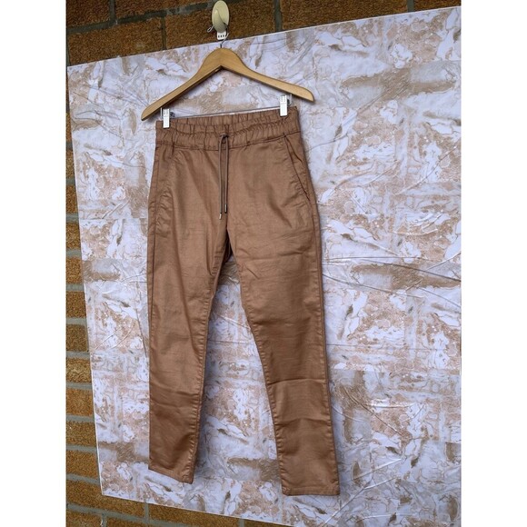 Bevy Flog golden tan drawstring pants size 28 - Picture 3 of 12
